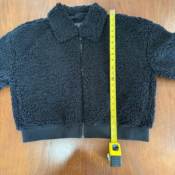 J. Crew Cropped Sherpa Jacket - Picture 7 of 8